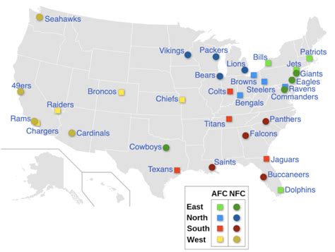 nfc stand for nfl|afc vs nfc map.